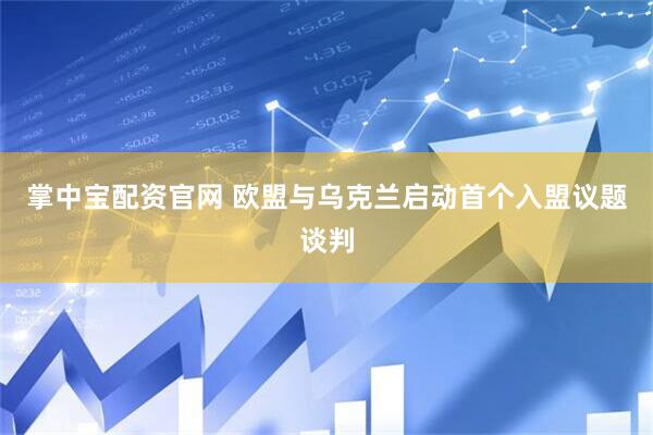 掌中宝配资官网 欧盟与乌克兰启动首个入盟议题谈判